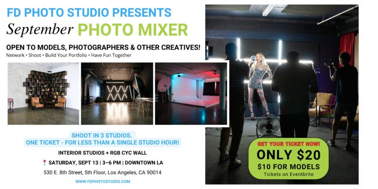 September Photo Mixer – Shoot and Network in DTLA | FD Photo Studio