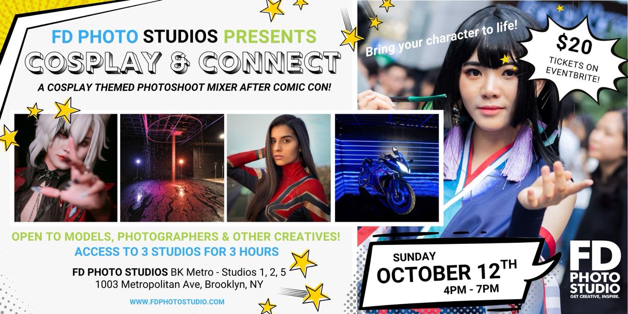 Cosplay and Connect: Brooklyn NY Photography Mixer Event | FD Photo Studio Cosplay and Connect: Brooklyn NY Photography Mixer Event | FD Photo Studio