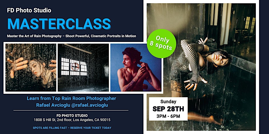 Rain Room Photography Masterclass in DTLA | FD Photo Studio Rain Room Photography Masterclass in DTLA | FD Photo Studio
