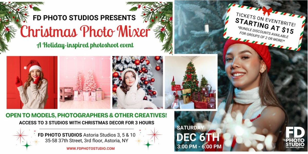 Christmas photo mixer NY 2025
