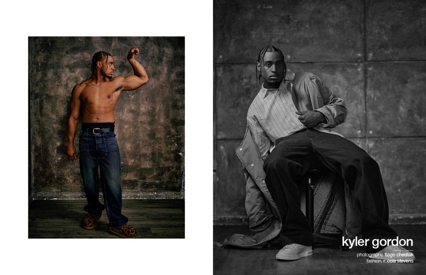 NFL Cornerback Kyler Gordon for Schön Magazine at FD Photo Studio New York -