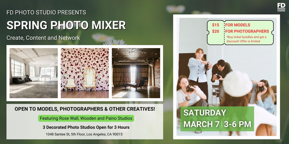 Spring Photo Mixer Event in Los Angeles | FD Photo Studio