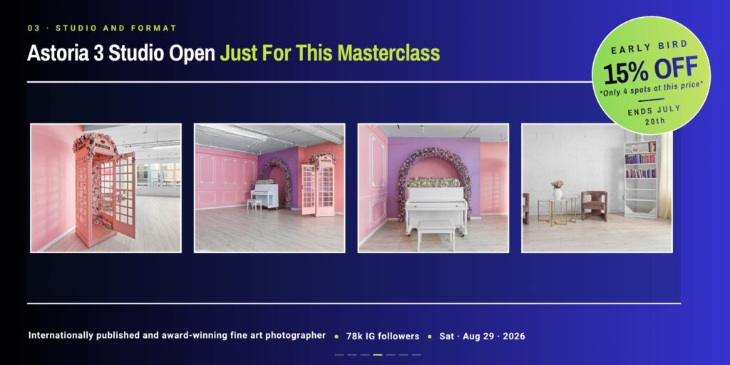 Photography Masterclass with Anya Anti in NY | FD Photo Studio