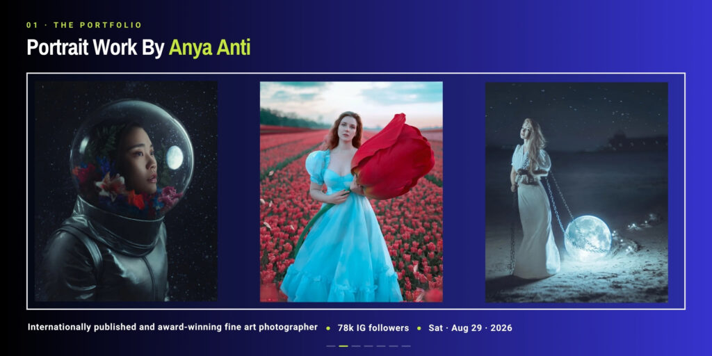 Photography Masterclass with Anya Anti in NY | FD Photo Studio