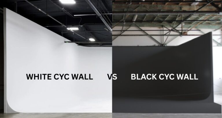 WHITE CYC WALL VS BLACK CYC WALL WHITE CYC WALL VS BLACK CYC WALL