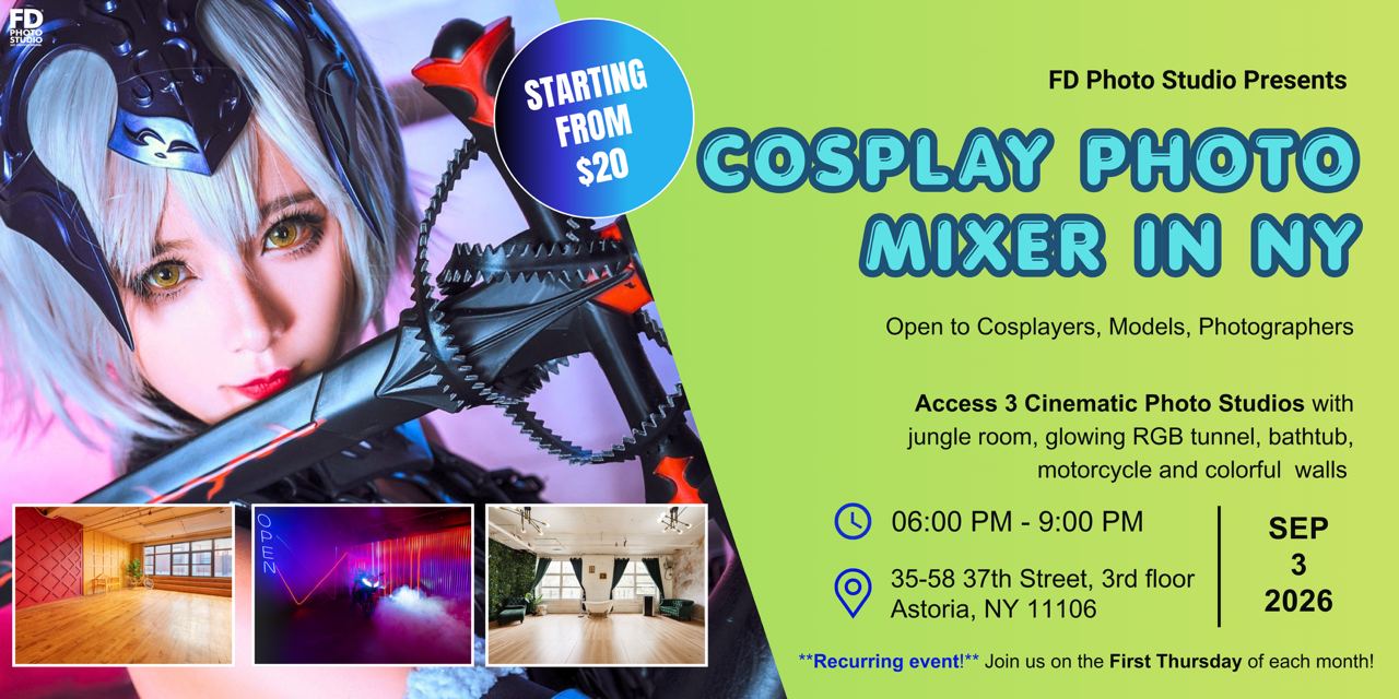 September Cosplay Photo Mixer in NY | FD Photo Studio September Cosplay Photo Mixer in NY | FD Photo Studio