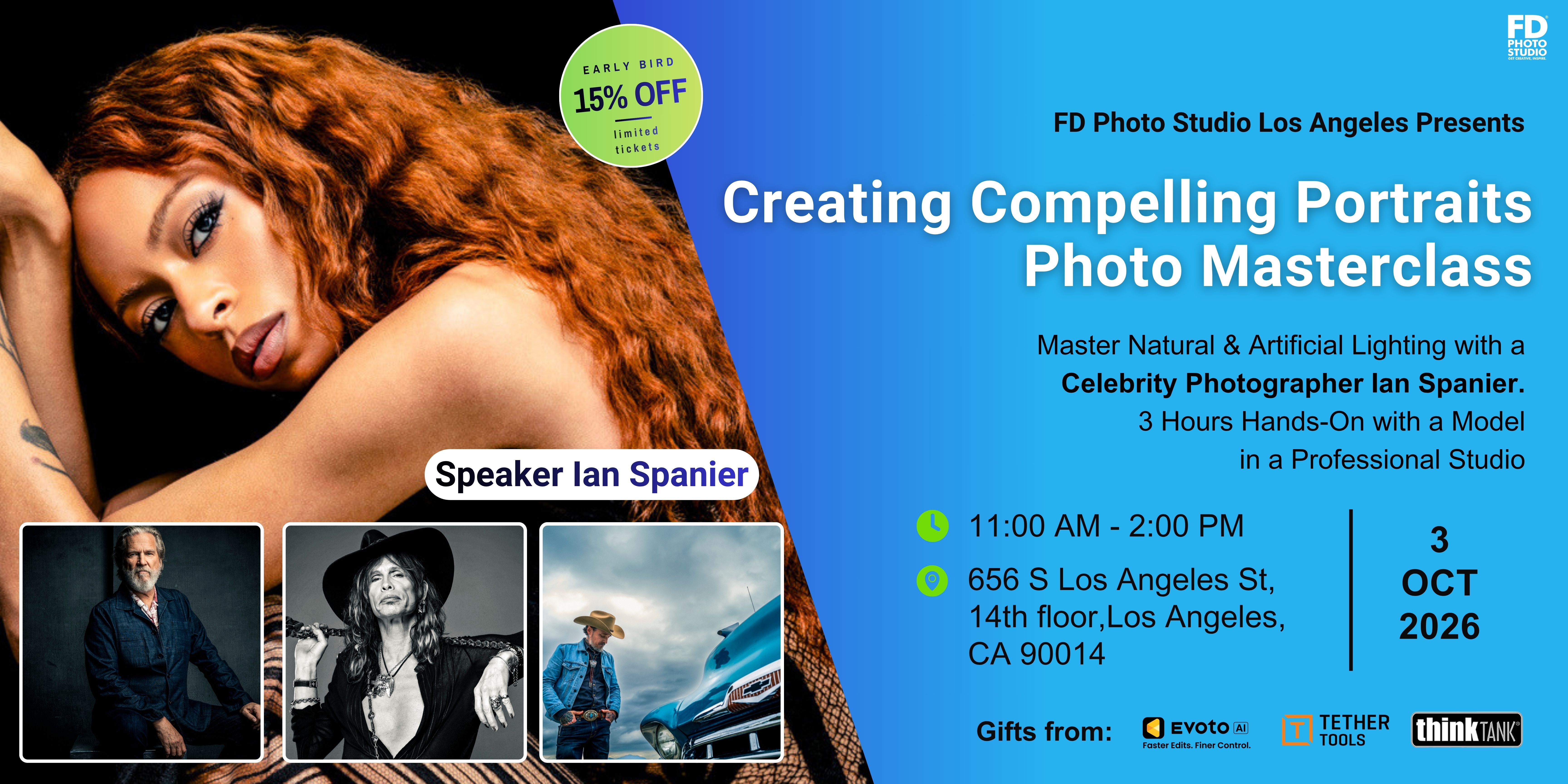 Working on Location: Creating Compelling Portraits Masterclass in LA | FD Photo Studio